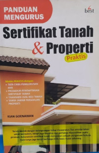 Image of Panduan mengurus sertifikat tanah & properti: praktis